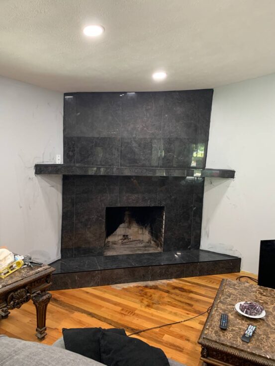 Corn fireplace